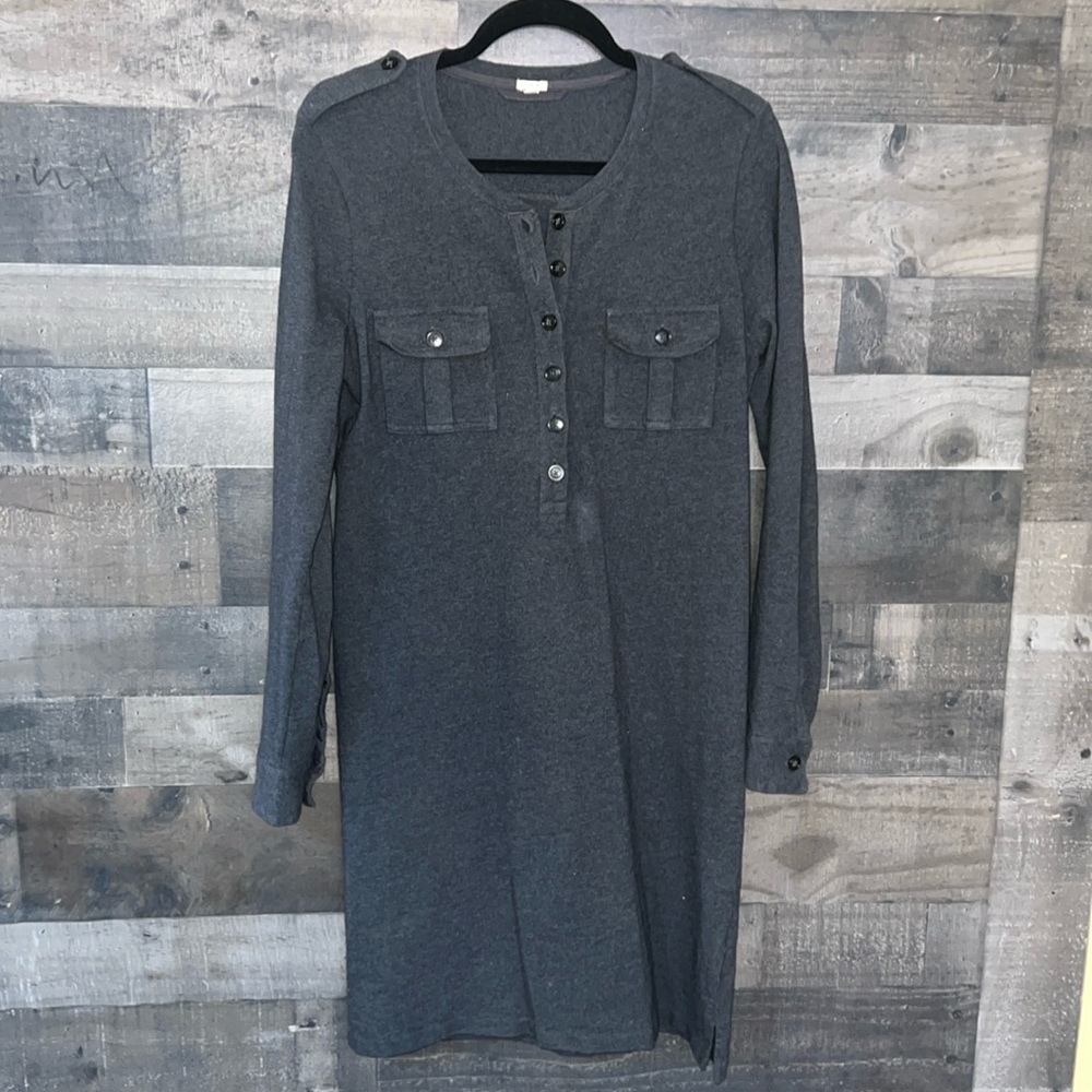 Gray Long Sleeve J. Crew Dress